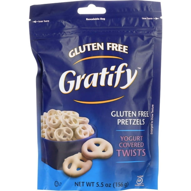 Gratify Gluten Free Pretzels Yogurt Covered Twists 5.5 oz