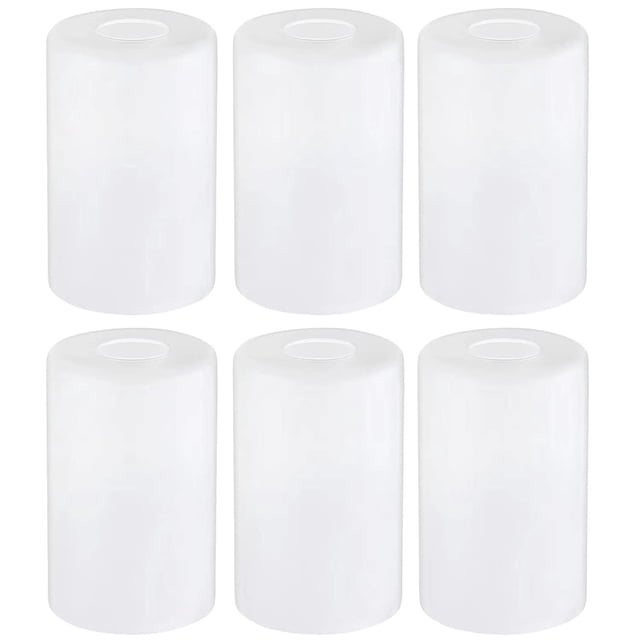 Reemplazo de pantalla de lámpara de vidrio, paquete de 6 unidades para luminarias
