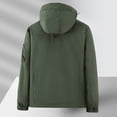 thumbnail image 5 of Fgnfyis Work Jackets for Men Autumn Winter Pocket Outdoor Fishing Photography Mountaineering Cycling Workwear Mens Winter Coats Green XXL, 5 of 8