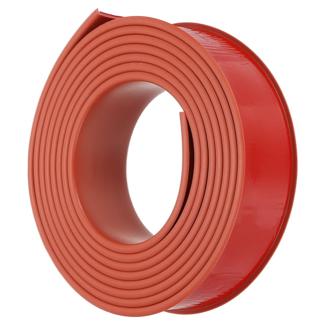 Uxcell TPE U-Shape Edge Banding, 1-9/16 Inch x 9.8ft Self Adhesive Flexible Veneer Edging Trim Edge Protector, Brown