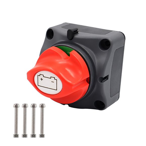 Interrupteur de Coupure de Batterie de Voiture 275A-455A 12V-48V Déconnecteur ON/OFF 2 Positions Isolateur pour Véhicules Marins RV ATV UTV, Grand Utilisation