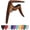 Walnut, variant on Ukulele Capo for Soprano, Concert, Tenor, Baritone Ukulele with felt picks (Matte Black)