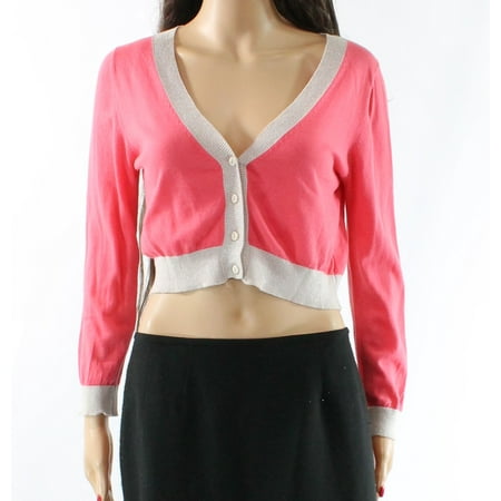 Women's Small Sparkle Crop Cardigan Sweater $69 S