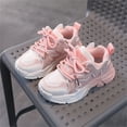 thumbnail image 2 of REDARER Girls' Fashion Sneakers - Lightweight Lace-Up Casual Shoes with Sequin Details, Comfortable Thick Sole for Everyday Wear,Color:Pink,Size:8-9 Years, 2 of 9