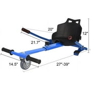 HoverTech 1 Go Cart Adjustable Seat Attachment for 6.5 Hover-Board Buggy - Blue