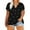 Black womens tops, variant on pimelu Womens Tops Cute Tops for Women Petal Sleeve Plus Size Lightweight Hem Blouses Summer Trendy Heart Print Top Ladies V-Neck Short Sleeve Tunic Top