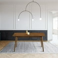 thumbnail image 2 of Maklaine Rectangular Contemporary Wood Dining Table in Walnut, 2 of 6