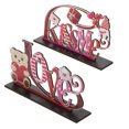 thumbnail image 2 of 2 piezas de decoraciones de madera para San Valentín con letras y escenas para el Día de San Valentín., 2 of 6