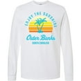 thumbnail image 3 of Inktastic Summer Enjoy the Sunshine Outer Banks North Carolina in Blue Long Sleeve T-Shirt, 3 of 5