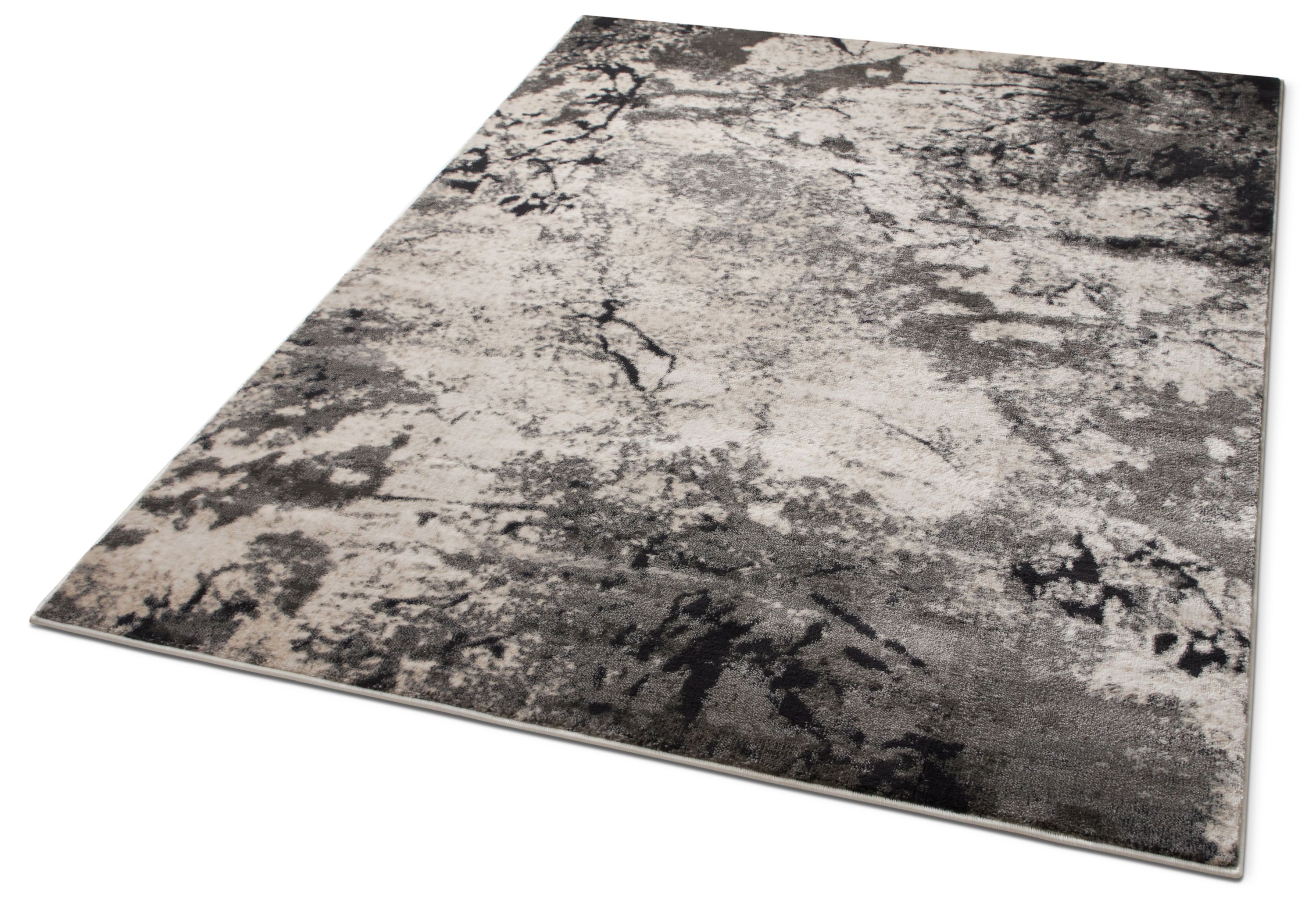 Well Woven LX-67-5 Supurasshu Modern Rug, Grey - 5 ft. 3 in. x 7 ft. 3 in.
