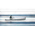thumbnail image 2 of Parvez Taj Blue Lake Canoe II White Wood Wall Art, 2 of 7