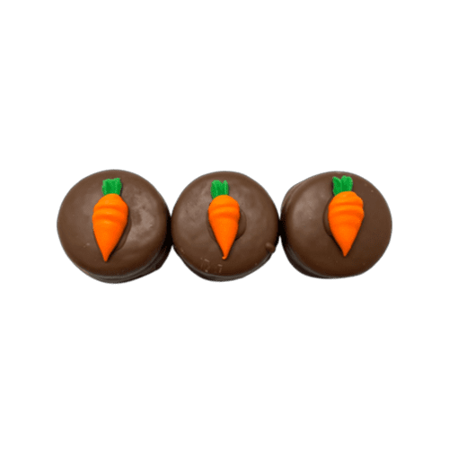 Gourmet Milk Chocolate Carrot Decorated Oreo 3 Pack