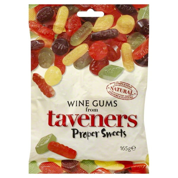 Tangerine Confectionery Taveners Proper Sweets Wine Gums, 5.8 oz