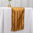 thumbnail image 5 of BalsaCircle 12x108 in Gold Stripes Satin Table Runner Wedding Party Linens Events Reception Decorations Supplies, 5 of 8