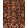 thumbnail image 1 of Ahgly Company Indoor Rectangle Abstract Red Abstract Area Rugs, 5' x 7', 1 of 6