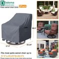 Outdoor Swivel Lounge Chair Cover 2 Pack,Heavy Duty 100 Waterproof