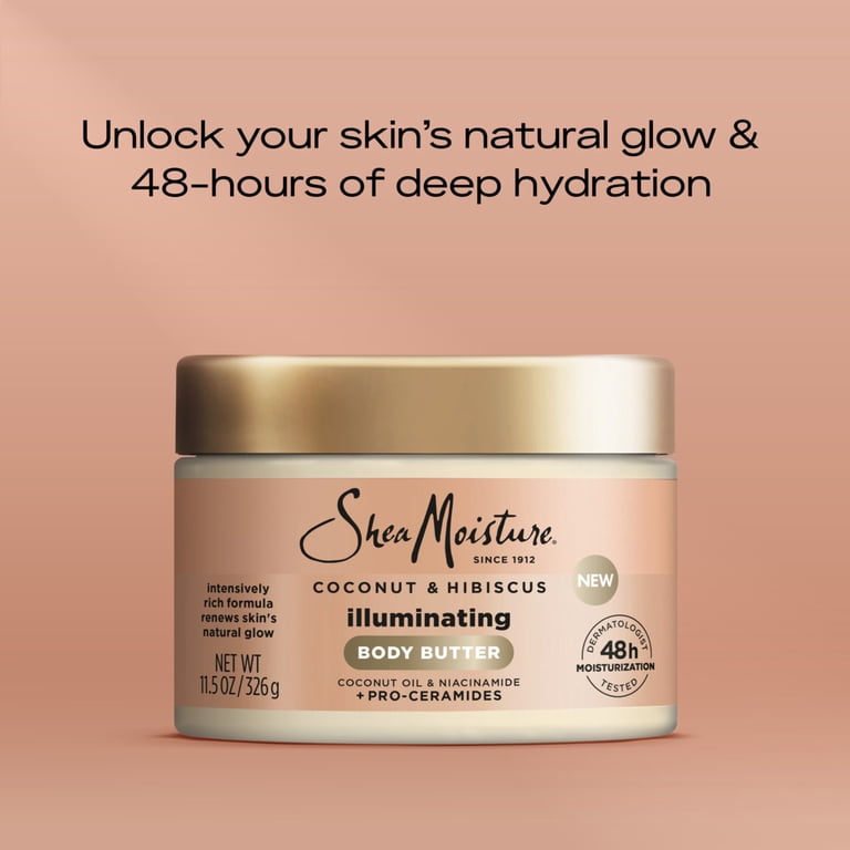 SheaMoisture Illuminating Body Butter, Coconut & Hibiscus, 11.5 oz photo 2