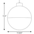 thumbnail image 5 of Globe LED Collection One-Light Matte Black Opal Glass Mid-Century Modern Pendant Light, 5 of 5