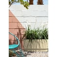 thumbnail image 6 of Veradek Demi Series 30" Long Plastic-Stone Planter - Sand, 6 of 10