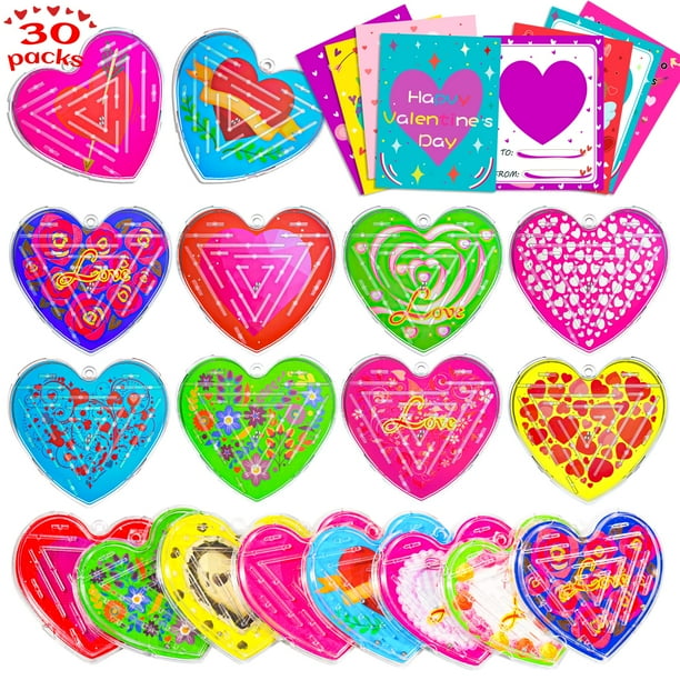 Tarjetas de regalo para el día de San Valentín, rompecabezas con forma de corazón de Japior, 30 unidades
