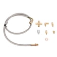 thumbnail image 1 of Oil Drain Line, Turbo Oil Feed Line Kit Metal  Seamless Transfer 1/8PNT AN4 High Strength Rugged  for T3 T4 T04E T60 T61 T61 T70, 1 of 7