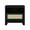 Black, variant on Jopath Nightstand ,Modern Cane Nightstand ,Includes 1 Full Extension Drawer, And 1 Thin Open Cubby Space For Bedroom, Living Room Yellow