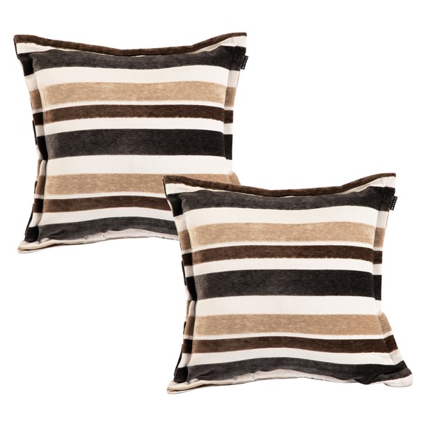 Cojin Decorativo Cuadrado DICASA Set de 2 Trip Cafe