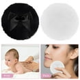 thumbnail image 6 of 2 Pcs Large Fluffy Powder Puff, 3.5 Inch Ultra Soft Washable Reusable Velour Face Body Powder Puff Loose Powder Puffs Wet Dry Makeup Tool (Black), 6 of 8