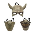 thumbnail image 1 of The Graber Cosplay Mask, Black Phone Mask, Horror Film, Halloween, Scary Mask, Men's Costume Mask (Light Grey), 1 of 5