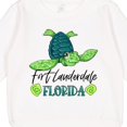 thumbnail image 3 of Inktastic Fort Lauderdale, Florida Happy Sea Turtle Toddler Sweatshirt, 3 of 4