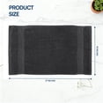 thumbnail image 4 of Linteum Textile Supply Black Bleach Proof Premium Hand Towels for Bathroom 16x27 Inches 100% Cotton Zero Twist Quick Dry Highly Absorbent Bleach Safe Spa Towels for Salon, Home, Hotel [Pack of 24], 4 of 8