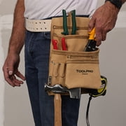 ToolPro Top Grain Leather Tool and Nail Pouch