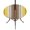 Yellow, variant on Round Outdoor Tablecloth with Umbrella Hole and Zipper, Sage Green Fitted Table Cover with Elastic Edge for 31-35 Inch, Farmhouse Wood Grain Vintage Brown Striped Waterproof Patio Tablecoths