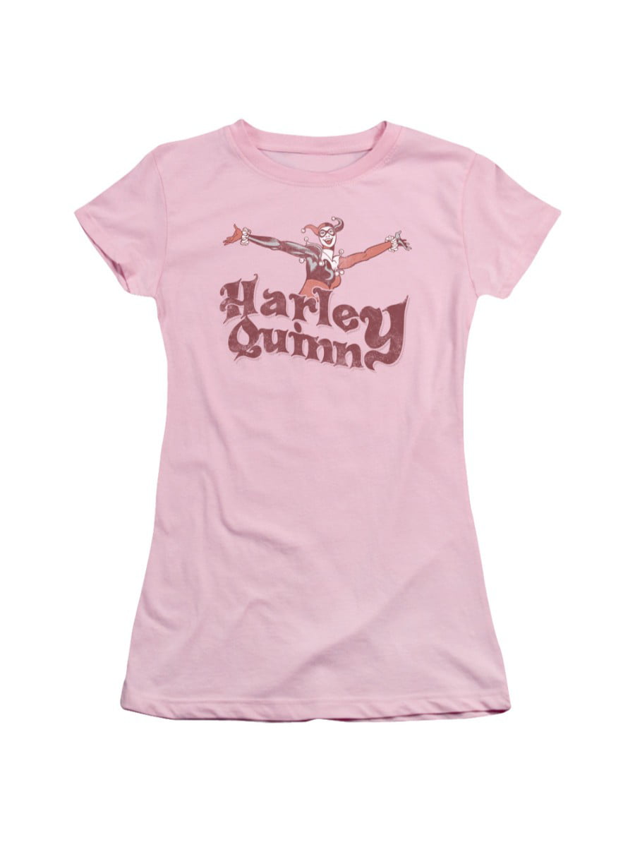 DC Comics Harley Quinn Pink Junior T-Shirt 
