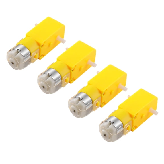 4Pcs 3V Ratio 1:48 Shaft Geared Motor Double Shaft Gearboxes Motor Intelligent Car Robot Toy Motor Easy to Use