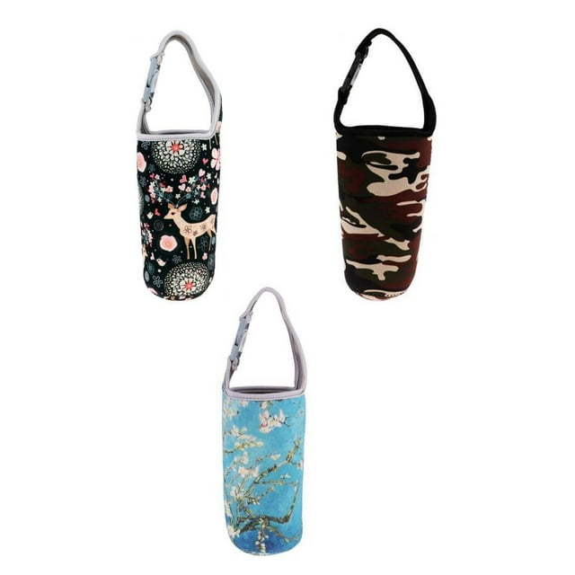 3 soportes protectores para portavasos para viajes al aire libre, accesorios para senderismo. CiervosFlorMulticolor kusrkot Portavasos