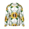 thumbnail image 1 of Fotbe Sunflowers (2) Chaqueta con Protección Solar UPF 50+ para Hombre y Mujer, Camisa con Capucha y Bolsillos-Medium, 1 of 7