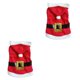 thumbnail image 1 of Methold Disfraz de Papá Noel para perros, ropa navideña para mascotas, abrigo con capucha de invierno, ropa para perros pequeños, ropa para mascotas, rojo XS 2piezas Methold CBP104401, 1 of 5