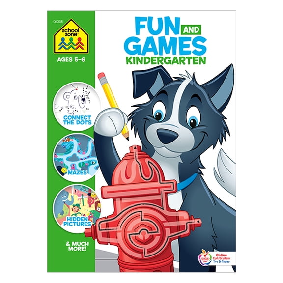 Fun & Games Kindergarten Ages 5-6 (Paperback)