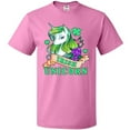 thumbnail image 3 of Inktastic St Patricks Day Irish Unicorn Illustration with Shamrocks T-Shirt, 3 of 5