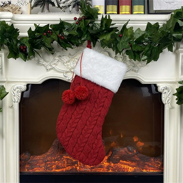 Christmas Knitted Socks Gift Bag Christmas Gift Bag Christmas Decorative Supplies Pendant