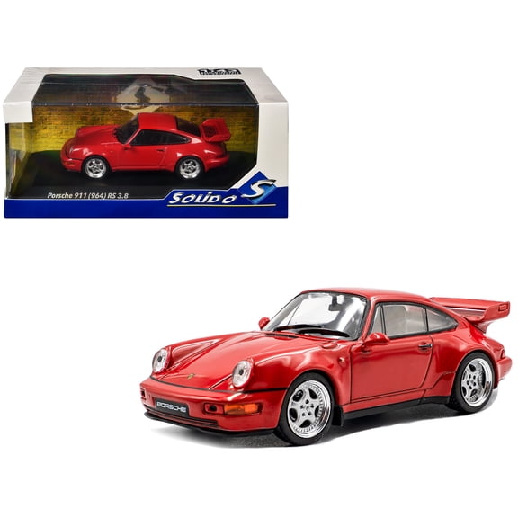 1994 Porsche 911 (964) RS 3.8 Guards Red 1/43 Diecast Model Car by Solido