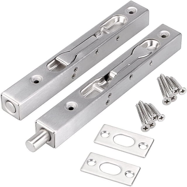2 pernos al ras de la puerta YONGSHENG 6 pulgadas acero inox