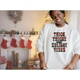 thumbnail image 6 of Womens Thick Thighs and Holiday Vibes Plaid Sweatshirt, Thick Thighs Shirt, Christmas Shirt, Graphic Sweatshirt, Funny Christmas Shirt, 6 of 8