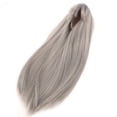 thumbnail image 1 of Pelo De Muñeca Liso, Pelo De Muñeca Artesanal Realista Con Flequillo, Accesorios De Muñecas De Moda Para Muñecas De Circunferencia De Cabeza De 18,5 A 21 Cm, 1 of 8