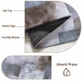 thumbnail image 6 of 2'x6' Rug Runners for Hallways Kitchen, Brown Gray Geometric Non Slip Entryway Beside Floor Carpet Runner, Modern Abstract Art Block Washable Laundry Room Bedroom Throw Rugs Mat for Family Pet, 6 of 8