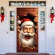thumbnail image 3 of Cubierta decorativa para puerta de Papá Noel Tapiz Cortina para puerta de fiesta Tapiz Cubierta para puerta Decoración navideña, 3 of 5