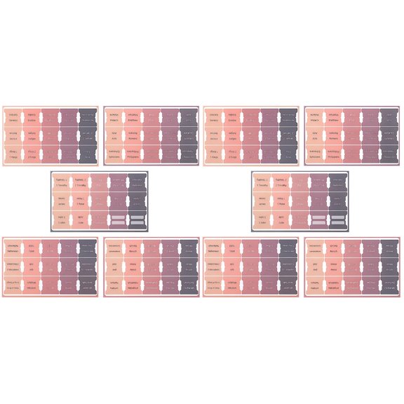 FOMIYES Decorative Book Tabs Assorted Color Practical Bible Accessory
