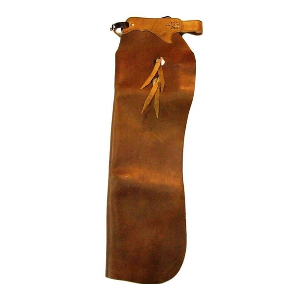 B Bar B Western Chaps Batwing Buckle Strap L Brown 05-05-0141