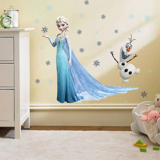 1st Frozen wall stickers Frozen living room Removable Els